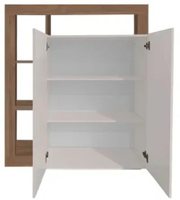 LENOR komód kasmír/tölgy