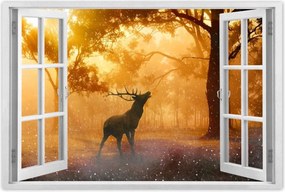 Poszterek 120x80 Szarvas az erdőben