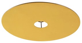 Bársony lapos lámpabúra sárga arannyal 45 cm