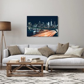 Egy éjszakai város képe (90x60 cm)