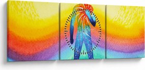 Kép - Belső erő (órával) (90x30 cm)