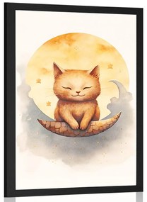 Plakát álmodozó macska