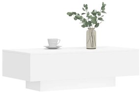 Fehér szerelt fa dohányzóasztal 100x49,5x31 cm