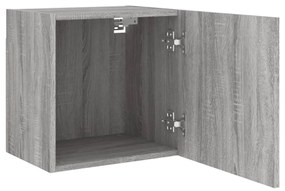 2 db szürke sonoma szerelt fa fali TV-szekrény 40,5x30x40 cm