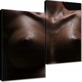 Vászonkép 60x60 Feszes mellek Akt