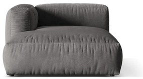 Szürke bársony kanapé modul (bal oldali) Martina – Micadoni