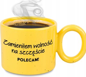 Bögre XXL Sárga Ajándék Férjnek Fiúnak Megváltoztattam A Szabadságot A Boldogságra