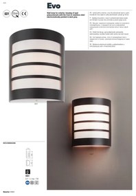 Redo 9001 - Kültéri fali lámpa EVO 1xE27/11W/230V IP44