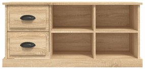 sonoma tölgy színű szerelt fa fali TV-szekrény 102x35,5x47,5 cm