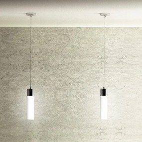 RENDL EIGHT závěsná opálové sklo/chrom 230V LED E27 11W