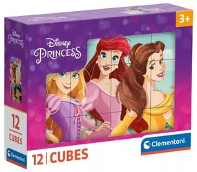 Disney Hercegnők Happy Space mesekocka 12 db-os Clementoni