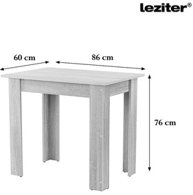 Amina 4+1 étkező garnitúra szürke-sonoma tölgy