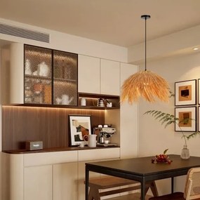 Immax 08272L - Csillár zsinóron NATURALEZA 1xE27/40W/230V átm. 55 cm rattan