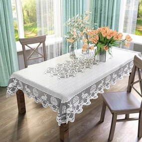 Mg Abrosz jacquard Húsvéti Nyuszi fehér 140x240 B798 Ovális