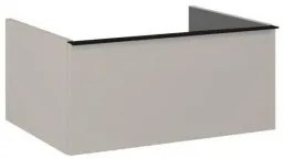 AREZZO design MONTEREY 60 cm-es alsószekrény 1 fiókkal Matt Beige színben, szifonkivágás nélkül