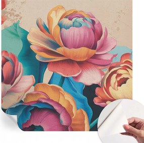 Design fali fotótapéta öntapadós virágos harmónia 250x250 cm