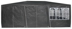 buli sátor 10 oldalfallal antracit 6x4 m PE