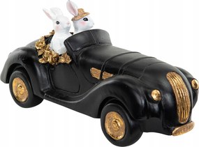 Húsvéti Nyuszi Figura Az Autóban 22x10cm
