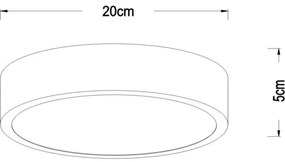 Lucide 79185/20/02 - LED Dimmelhető mennyezeti lámpa UNAR LED/12W/230V arany