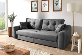NARENN modern kihúzható kanapé - szürke - 245cm
