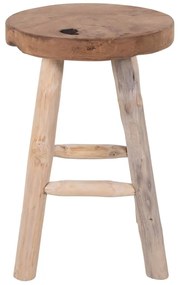 Badia teakfa ülőke 4 lábbal, ø 30 cm - House Nordic