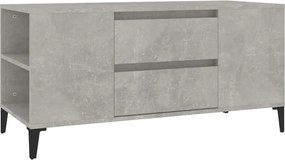 vidaXL betonszürke szerelt fa TV-szekrény 102 x 44,5 x 50 cm