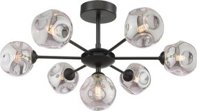 Dar Lighting modern mennyezeti lámpa cohen matt fekete opál darcoh3422-28