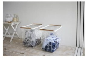 Tosca szennyestartó kosár, bükkfa részletekkel - YAMAZAKI