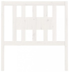 fehér tömör fenyőfa fejtámla 96 x 4 x 100 cm