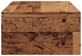 Régi fa forgácslap monitorállvány 42 x 24 x 13 cm