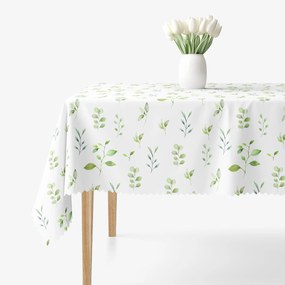 Goldea teflonos asztalterítő - eukaliptusz levelek 80 x 80 cm