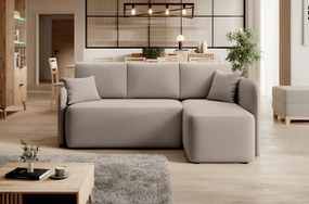 Akció Bézs sarokkanapé HADSON - jobb sarok II. osztályú