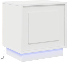 vidaXL Éjjeliszekrény Fehér 44 x 34,5 x 45 cm Faanyag