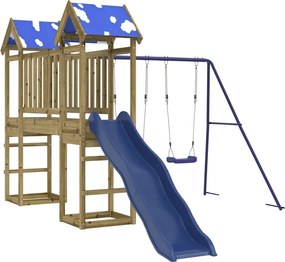 vidaXL impregnált fenyőfa kültéri játszószett