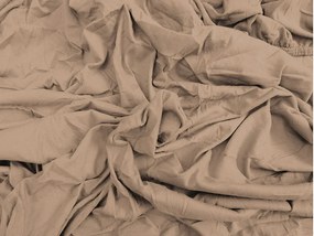 Jersey lepedő világosbarna 90 x 200 cm