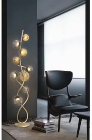 Wofi 3015-904 - LED Állólámpa METZ 9xG9/3,5W/230V arany/szürke