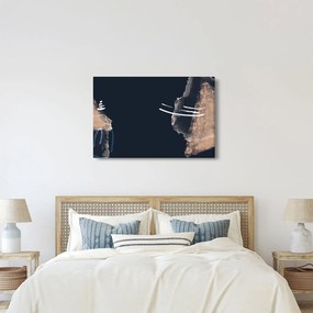 Kép - Sötétkék absztrakció (90x60 cm)