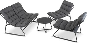 Kerti bútor szett szürke színben – MEGARA