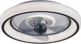 Rabalux horacio ventilátoros beltéri mennyezeti lámpa távirányítóval 67w 5850lm ip20 fekete fehér