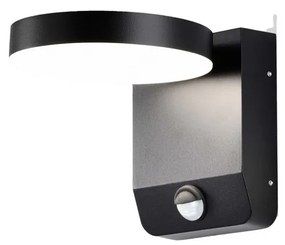 AZARDO 5702 IVER Fali Lámpa Mozgásérzékelővel Szürke LED IP54