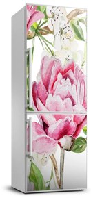 Dekor matrica hűtőre Pünkösdi rózsa FridgeStick-70x190-f-98952199