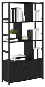 Könyvespolc Musta tammi 80 x 30 x 155.5 cm Faanyag