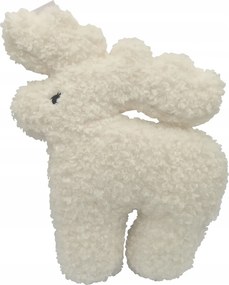 Díszpárna rénszarvas – 52,5 × 60,5 cm, fehér