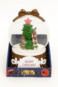 Hógömb Hulló Hóval Mágikus Village Karácsonyi Dekoráció