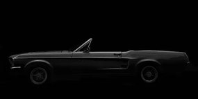 Illusztráció American Classic Car, 1960 Ford Mustang, Bim