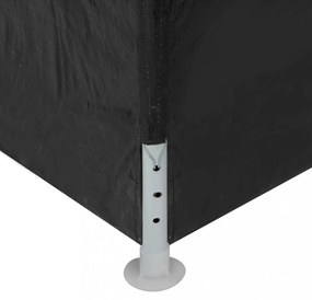 antracitszürke rendezvénysátor 3 x 12 m