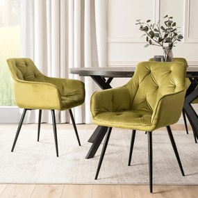 Pisztácia Színű Bársony Étkezőszék. MODESTO