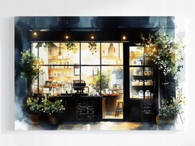 Poszter Város Kávézó Bolt Kávézó Oldal 60x40