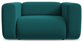 Türkiz bársony fotel Ekahi – Makamii