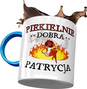 Kék Bögre Patrícia Barátnő Feleség Ajándék Nyomtatott Fotóval